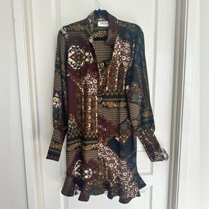 Zasta Mini Shift Dress Size Large